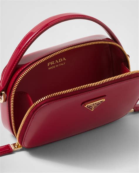 Cherry Red Prada Odette Patent Leather Mini